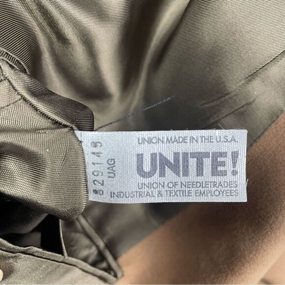 Tailor’s Bench Brown Sueded Vintage Blazer Suit Jacket Men’s Size 46L - Picture 10 of 11